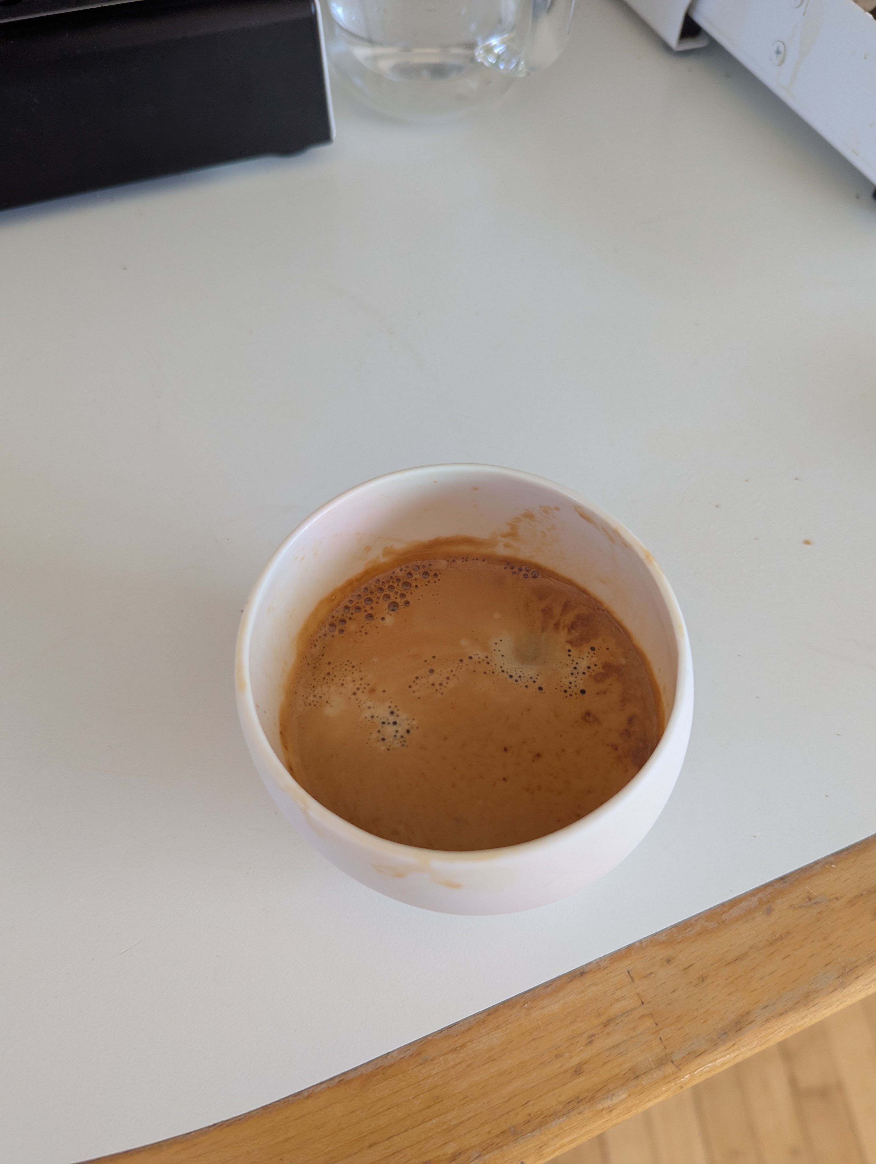 A nice looking cup of espresso