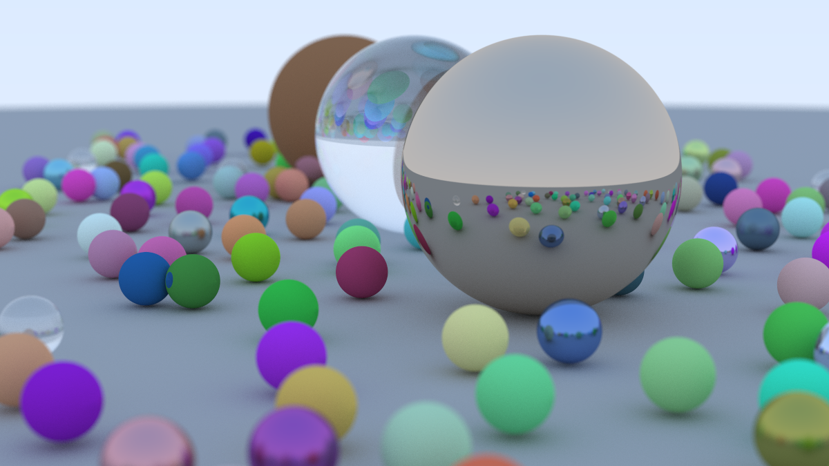 some raytraced spheres